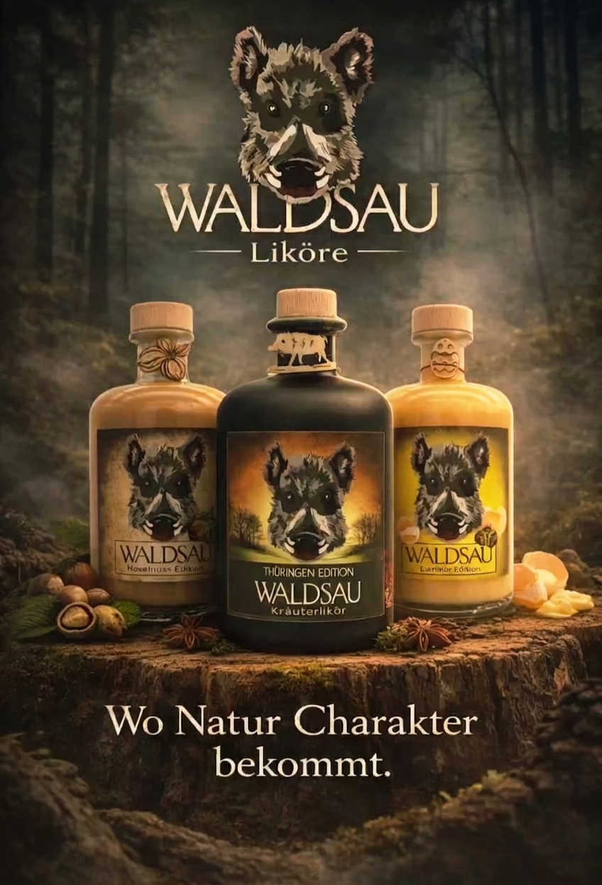 Waldsau Liköre Edition aus dem Thüringer Wald